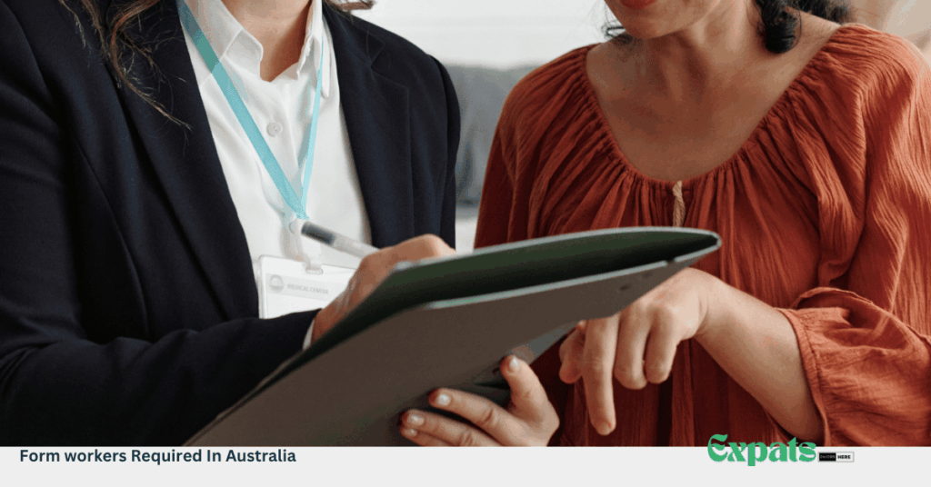 Form workers Required In Australia