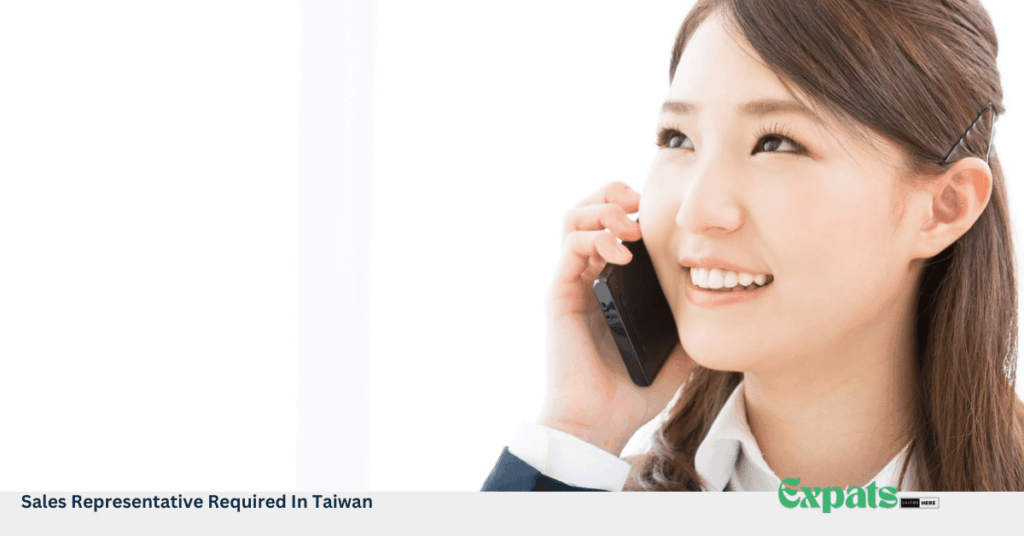 Sales Representative Required In Taiwan